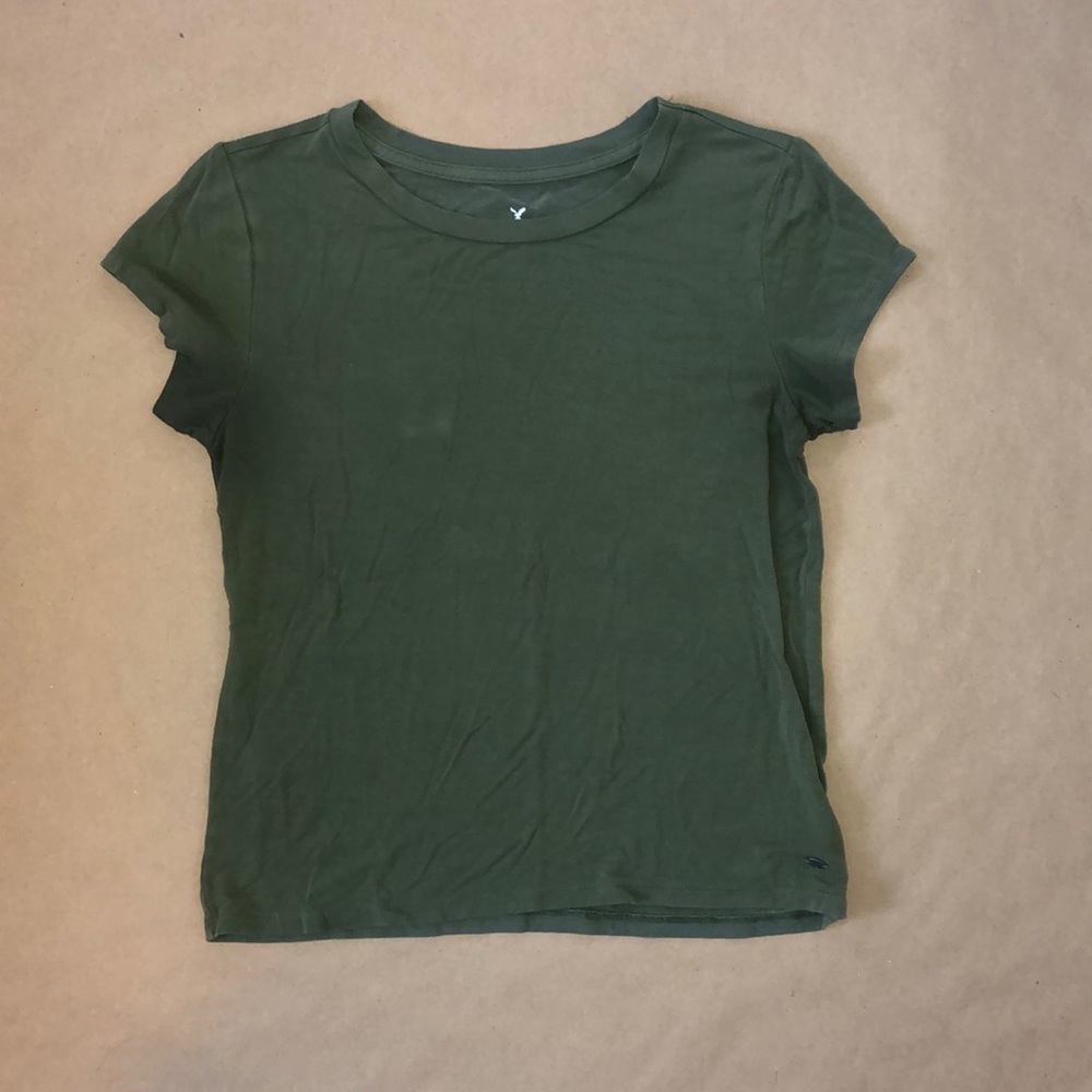 olive green t-shirt